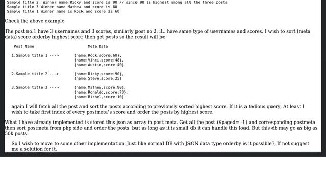Wordpress: Is it possible to store Json data in post_meta and manipulate смотреть онлайн