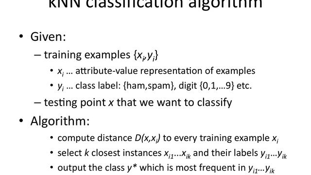 kNN.5 Nearest-neighbor classification algorithm смотреть онлайн