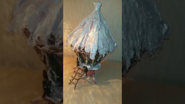 Ватная игрушка "Избушка Бабы Яги" смотреть онлайн
