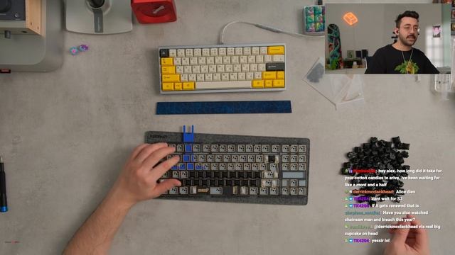 Y·8 Prototype Keyboard Build | Alexotos Twitch VOD смотреть онлайн