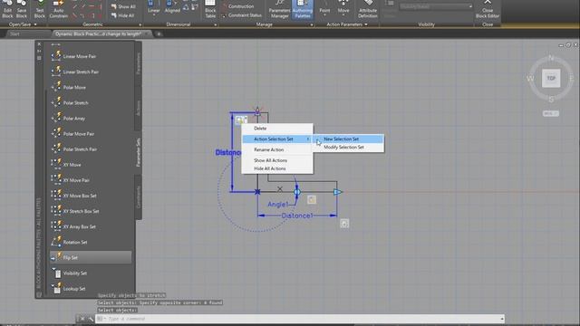 AutoCAD Dynamic Block Practical Create an L shaped plate that can rotate, reverse and change its le смотреть онлайн