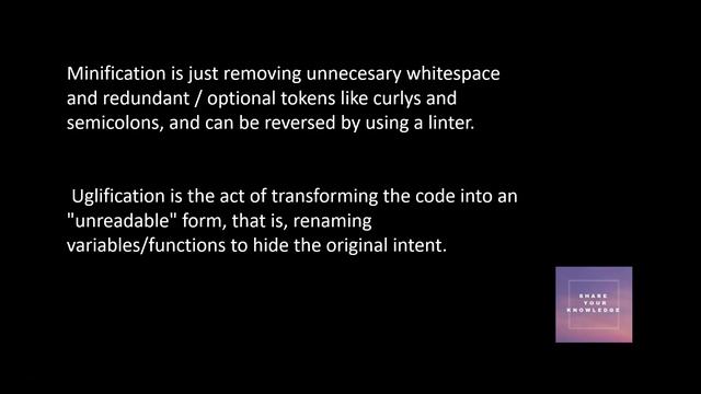 minify vs uglify? смотреть онлайн