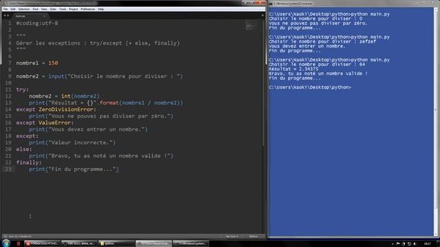 18 Python #9 gestion erreurs YouTube смотреть онлайн