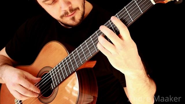 J.S. Bach "Air on the G String" (BWV 1068) - classical guitar - Andre Maaker смотреть онлайн