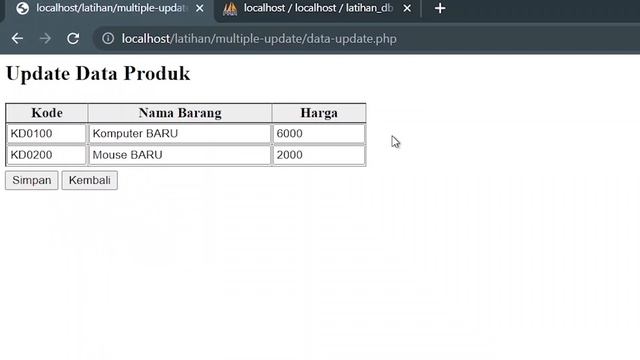 Cara Update Banyak Data dengan PHP dan MySQL - Multiple CRUD #2 смотреть онлайн