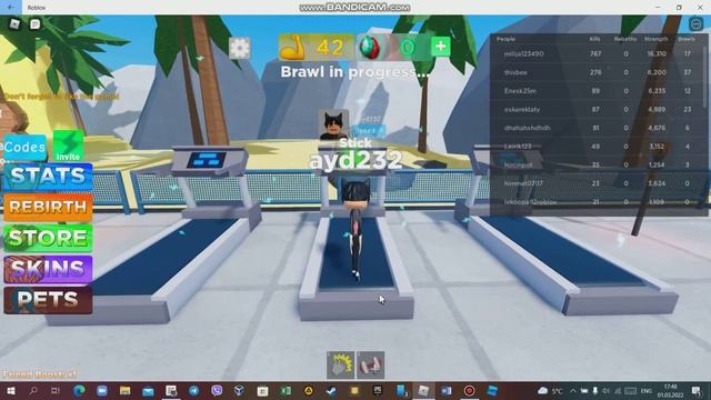 СЕГОДНЯ Я ИГРАЛ В WEIGHT LIFTING SIMULATOR!!!!!!!! ИГРА ROBLOX!!!!!!!!!!!! смотреть онлайн
