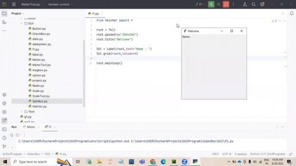 1 Python GUI | Graphical User Interface | Python For Beginners