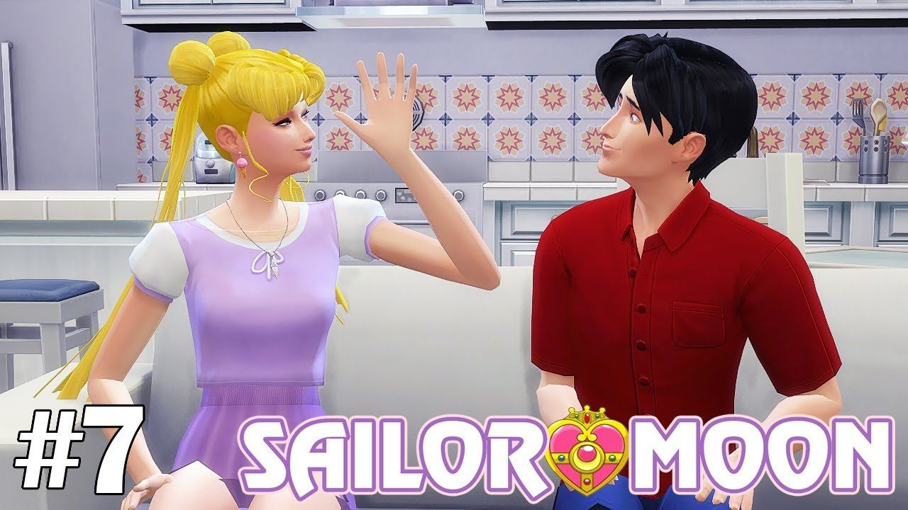 Знакомство с Мамору - The Sims 4 - Sailor Moon #7 смотреть онлайн