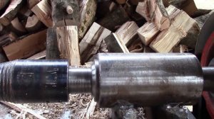 Дровокол винтовой.Самодельный дровокол.