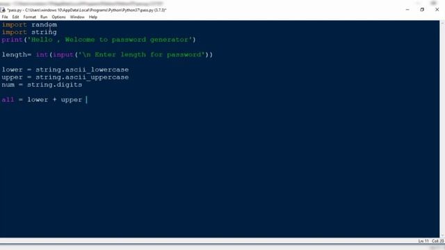 Password generator using python | Random module in python |Random password generator Curious coders смотреть онлайн