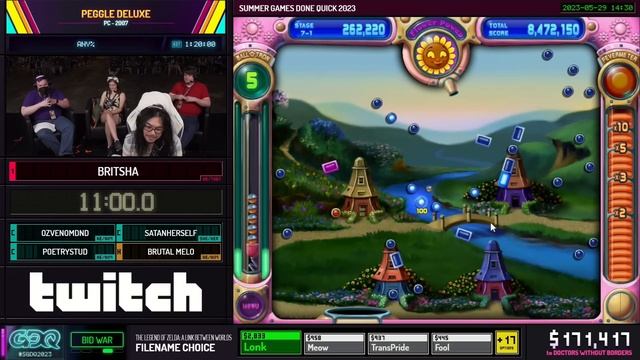Peggle Deluxe by britsha in 1:02:23 - Summer Games Done Quick 2023 смотреть онлайн