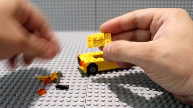 Как сделать простую машину из ЛЕГО самоделка