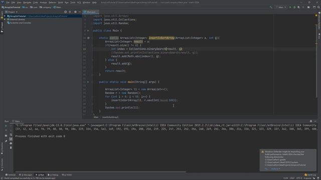 ArrayList и сортировка | JAVA смотреть онлайн