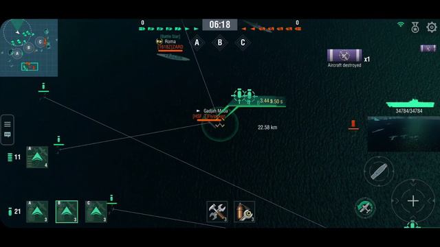 World of Warships Blitz - British premium carrier "Indomitable" review смотреть онлайн