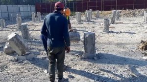 Супер способ срубки свайных оголовок.