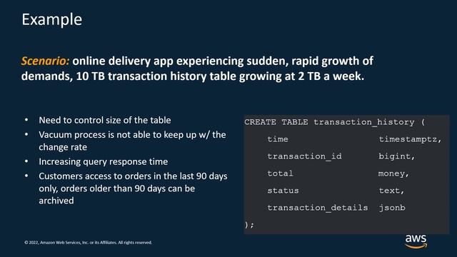 Automatically managing partitioned data on Amazon RDS for PostgreSQL- AWS Online Tech Talks смотреть онлайн