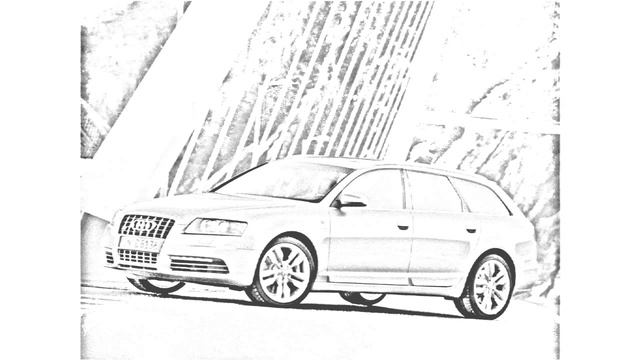 Auto Draw 2: Audi S6 Avant Side смотреть онлайн