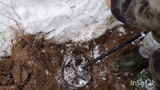 Зимний шурф, открытие сезона 2022 и сразу редкая монетка! смотреть онлайн