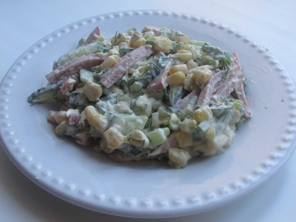 БЫСТРЫЙ И ВКУСНЫЙ САЛАТ НА СКОРУЮ РУКУ! смотреть онлайн