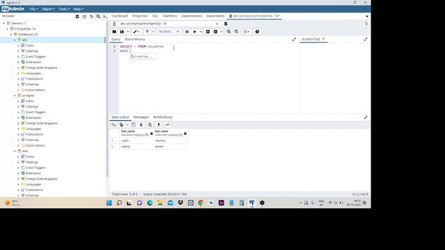 Postgresql Class - 2 | Topic - WHERE command. смотреть онлайн