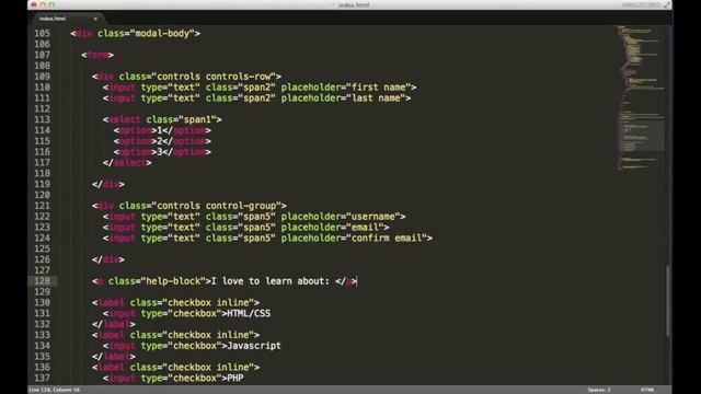 easy learn Twitter Bootstrap Registration Form Creating a Homepage смотреть онлайн