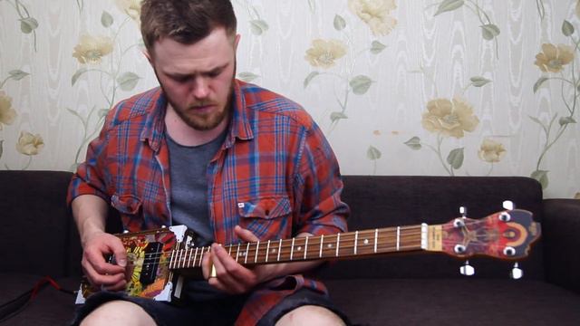 4 string cigar box guitar Prairie King | P90 pickup cigarbox смотреть онлайн