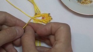 Цветок макраме