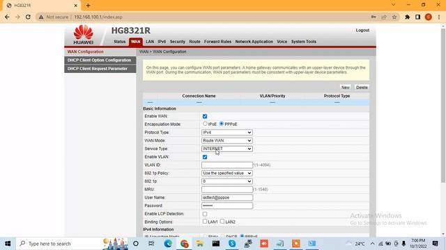 How To Configure Huawei ONU Or ONT | Huawei ONU PPPoE Configuration Step By Step | HG8321R