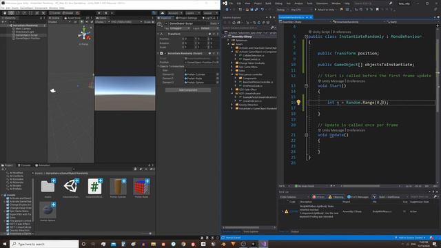 { How to instantiate a RANDOM OBJECT in Unity } смотреть онлайн