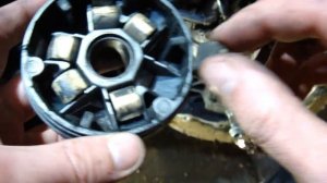 Ремонт Honda Dio AF-34 Black Часть 4 Снятие вариатора