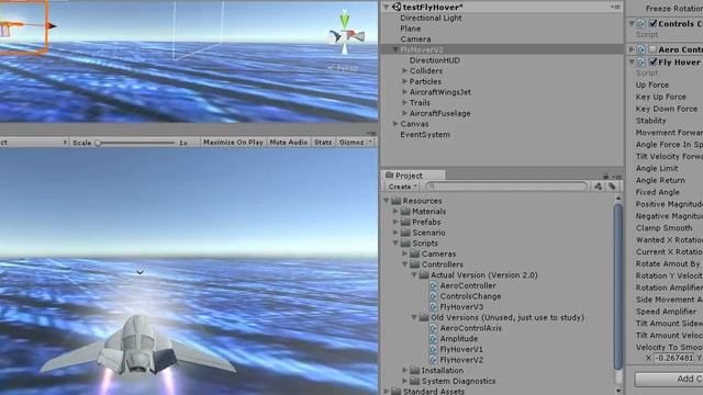 Unity! New FlyHover Test + Burst Test смотреть онлайн