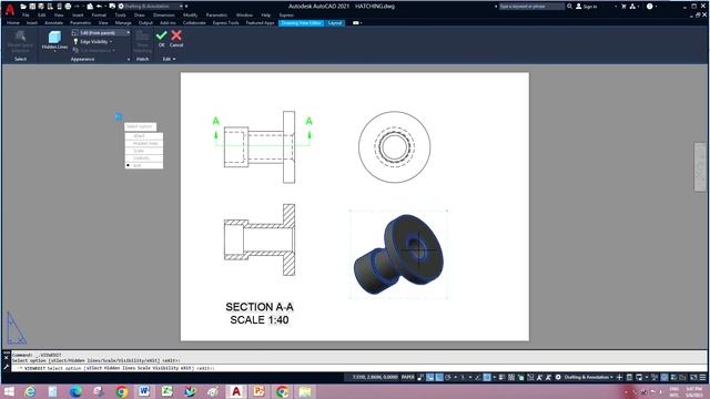 AutoCAD I Detailing in Autocad I 2D drafting of 3D model in AutoCAD смотреть онлайн