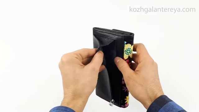 ⭐Большой женский кожаный кошелек ⭐ Sergio Valentini СВ 8007-013 смотреть онлайн