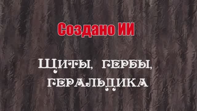 Создано ИИ. Щиты, гербы, геральдика смотреть онлайн