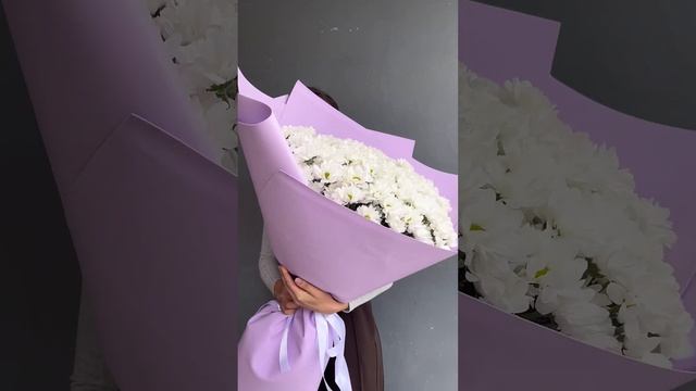 Монобукет гигант из хризантем смотреть онлайн