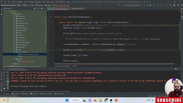 diver.findElement() and driver.findElements() method || Ganesh Jadhav AutomationStudio смотреть онлайн