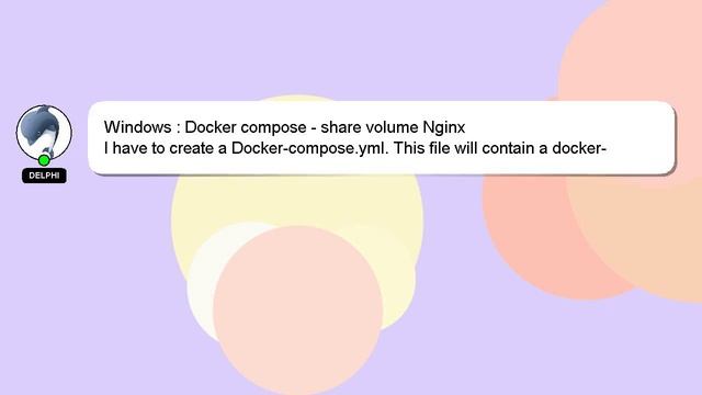 Windows : Docker compose - share volume Nginx смотреть онлайн