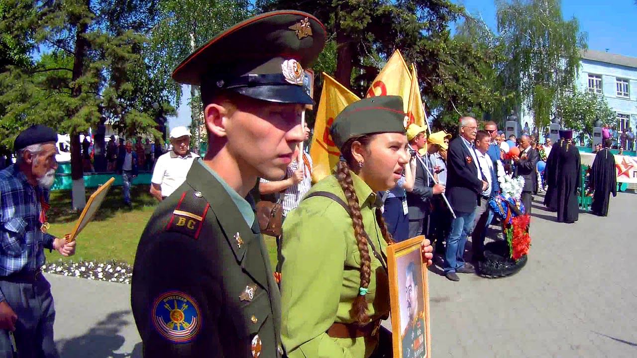 Парад 9 мая 2018 года в городе Россошь