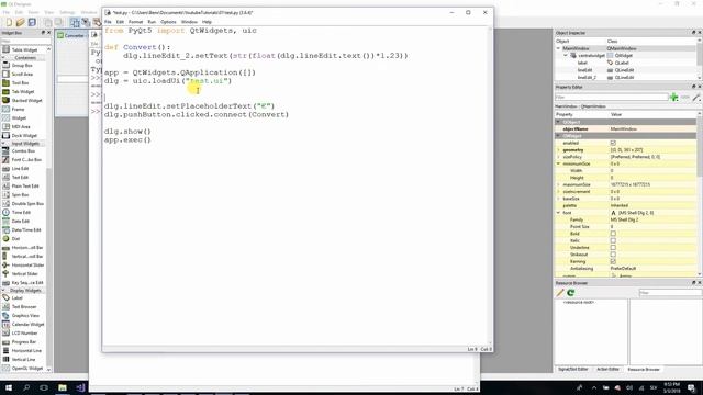 Python UI application with Qt designer #3 (Converter) смотреть онлайн