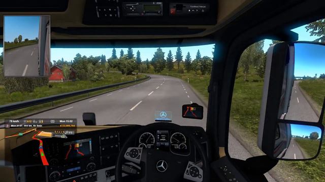 Euro Truck Simulator 2 -- Mercedes Benz Antos смотреть онлайн