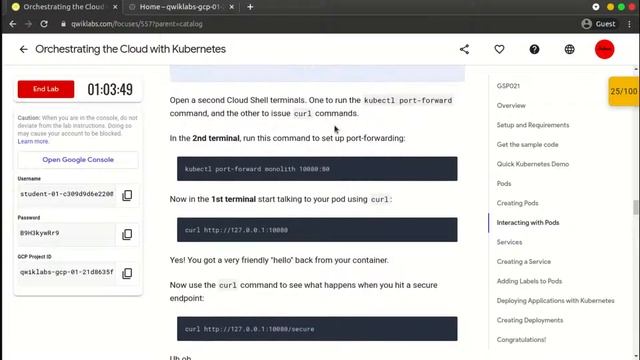 Orchestrating the Cloud with Kubernetes || Cloud Architecture || QwikLabs [ GSP0211 ] смотреть онлайн