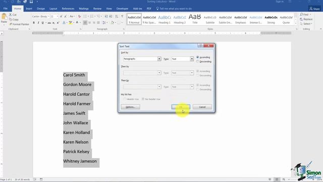 Word 2016 for Beginners Part 24: How to Sort a List in Microsoft Word 2016 смотреть онлайн