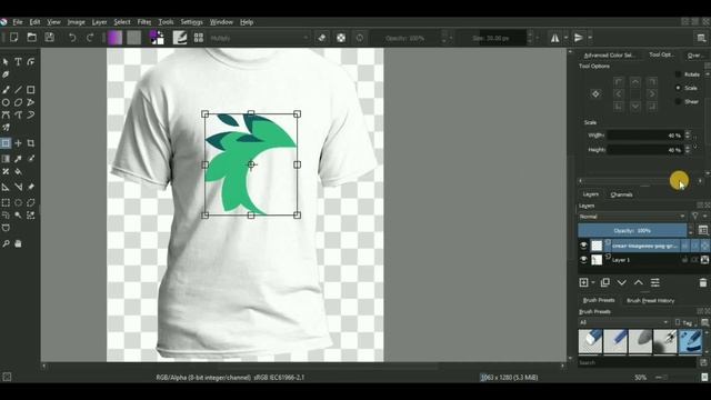 How To Create Customizable T-shirt Mockups with KRITA смотреть онлайн