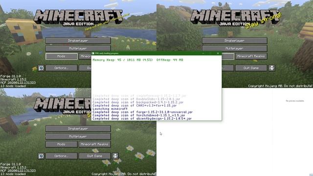Minecraft: Java Edition (1.15.2) 4 Player PC Split-Screen смотреть онлайн