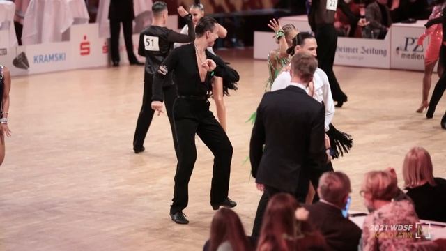 Artur Balandin - Anna Salita, GER | 2021 WDSF World LAT | Pforzheim | R1 C смотреть онлайн
