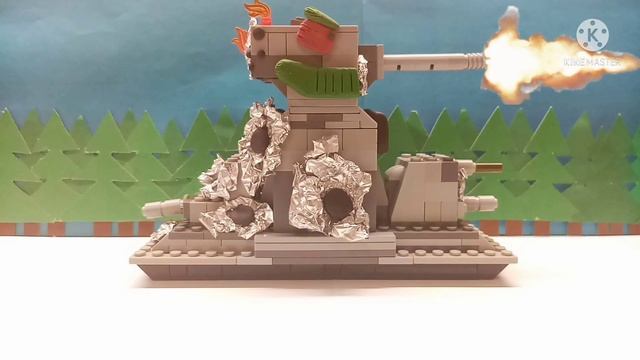 Смертельная битва КВ44 с Королевским ратте. Мультики про танки из лего.