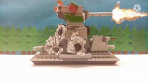 Смертельная битва КВ44 с Королевским ратте. Мультики про танки из лего.