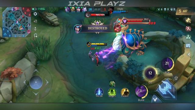 New Hero Ixia 29 Kills + 2 Maniac and 1 Savage 100% Broken Build - Mobile Legends Bang Bang смотреть онлайн