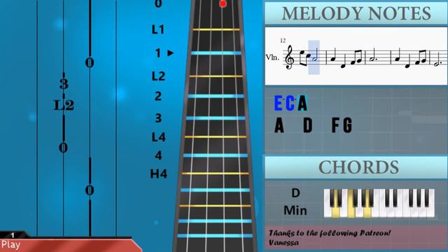 How to play Song of Storms (Legend of Zelda) by Koji Kondo on Violin (Tutorial) смотреть онлайн