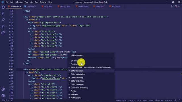 How To Hide or Show Status Bar in VS Code in 3 way | Developer Hub смотреть онлайн